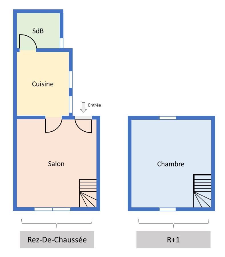 178C - Duplex T2 Tout Confort Du Gond - 60 M2 勒贡蓬图夫尔 外观 照片